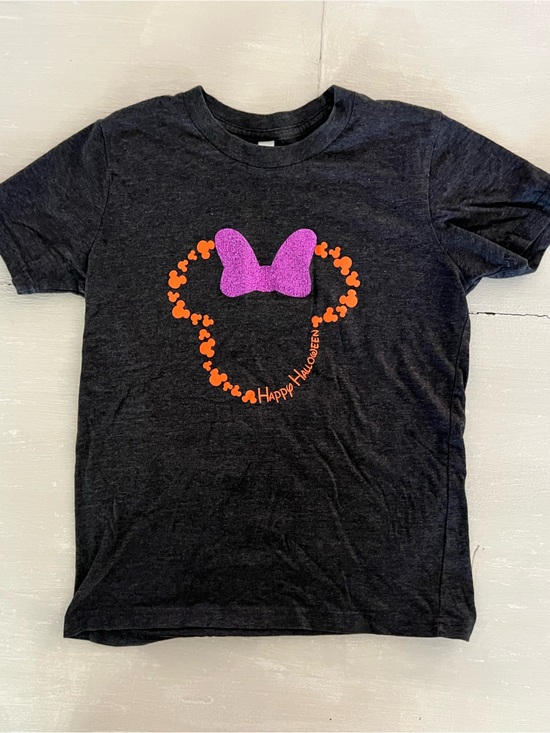 Canvas Kids Other - Canvas Kids Halloween Mickey Mouse Sparkle Bow T-Shirt M 10-12